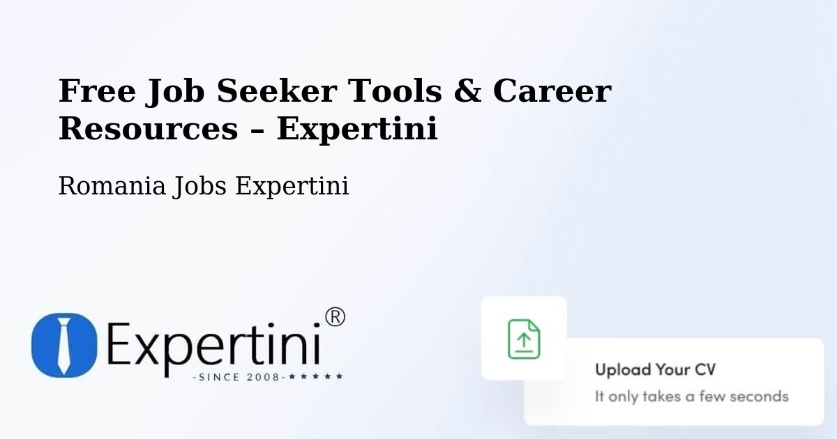 Free Job Seeker Tools & Career Resources – Copălău - Copălău, Romania Jobs Expertini